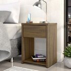 Aparador De Cabeceira 1 Gaveta Triunfo Zanzini Nogal