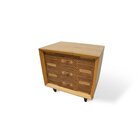 Aparador De Cabeceira Jabuti 80 X 60 X 72cm Lamina Natural Fr