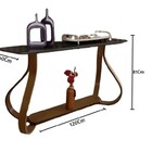 Aparador De Canto Decorativo Base Cebola Tampo Vidro Laq.  Pr