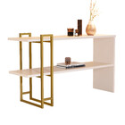 Aparador De Entrada Sintra Babus - Perola / Dourado