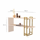 Aparador De Entrada Sintra Babus - Perola / Dourado