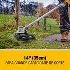 Aparador de Grama a  Bateria Dewalt DCST922BE 20v
