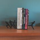 Aparador De Livros Decorativo Cabo De Guerra Em Aço Preto Sup