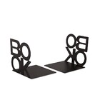 Aparador De Livros Preto Em Metal Mart 10946