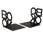 Aparador De Livros Preto Em Metal Mart 10946