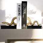 Aparador De Livros Serpente Em Poliresina Dourado M02 - D'ros