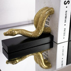 Aparador De Livros Serpente Em Poliresina Dourado M02 - D'ros