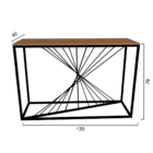 Aparador De Madeira E Ferro Onix - Branco - 1,20 X 0,40 X 0,79