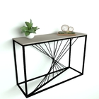 Aparador De Madeira E Ferro Onix - Gianduia - 1,60 X 0,40 X 0