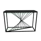 Aparador De Madeira E Ferro Onix - Preto - 1,60 X 0,40 X 0,79