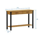 Aparador De Madeira Madri Finestra Móveis Com 2 Gavetas - Car