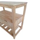 Aparador De Madeira Pinus Com 2 Gavetas - Tonalidade Marítimo