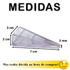 APARADOR DE PORTA CALÇO TRAVA CUNHA PROTETOR FLEXIVEL C/4UN