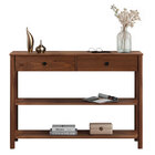 Aparador De Sala 2 Gavetas Madeira Castanho Apoana