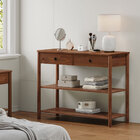 Aparador De Sala 2 Gavetas Madeira Castanho Apoana