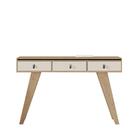 Aparador De Sala 3 Gavetas Teka Off White Delta Fênix