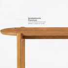 Aparador De Sala De Estar Com 2 Prateleiras Madeira Maciça 13