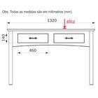 Aparador De Sala Rústico 100% Madeira 2 Gavetas Bella  Carval