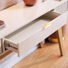 Aparador Decorativo 136cm Ripado Com Gaveta Itacaré Off White