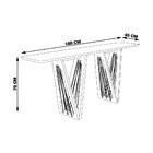 Aparador Decorativo 180cm Giaguaro Preto/ébano G13 - Gran Belo