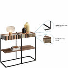 Aparador Decorativo Com Adega Espelhada Industrial D01 Design