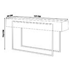 Aparador Decorativo Com Espelho No Tampo Jasper Amarula/doura