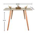 Aparador Decorativo Com Vidro Laqueado Pés Palito 90cm - Off