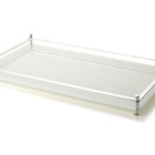Aparador Decorativo De Vidro Branco Perolizado 54cm - Forma
