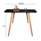 Aparador Decorativo Laqueado Arredondado Com Vidro 140cm - Pé