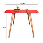 Aparador Decorativo Laqueado Arredondado Com Vidro 140cm - Pé