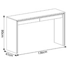 Aparador Decorativo Moretti Off White/nature G29 - Gran Belo