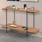 Aparador Decorativo Orlando Cinamomo Pés Em Metal Preto