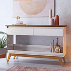 Aparador Decorativo Owen Off White/freijó G29 - Gran Belo