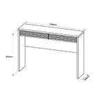 Aparador Decorativo Para Sala Com 02 Gavetas 120x30x85cm - Wp