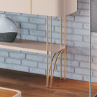 Aparador Decorativo Rennes Mdp/mdf Pés De Aço Off White/cinam