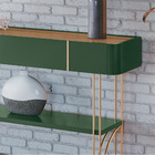 Aparador Decorativo Rennes Mdp/mdf Pés De Aço Verde Pistache/