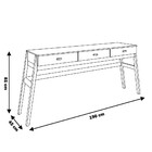 Aparador Decorativo Sala De Estar 3 Gavetas Yara Amêndoa/pret