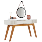 Aparador Decorativo Sala De Estar Delta C04 Freijó Off White