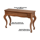 Aparador Decorativo Sala De Jantar Julie Tampo E Pés Imbuia G