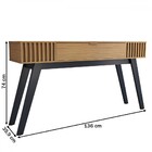 Aparador Deluxe 1 Gaveta Ripado Noce Milano - Panorama Móveis