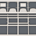 Aparador Desmontável Caetés Azul Petróleo