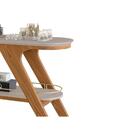 Aparador Doris Com Tampo De Madeira Chanfrado Dj Móveis