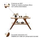 Aparador Doris Rústico Malbec E Off White