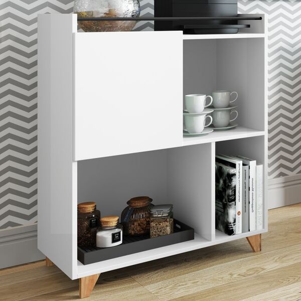 Aparador Drink 1 Porta Branco Tx - Bentec