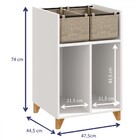 Aparador Drink 2 Cestos Branco Tx - Be Mobiliário