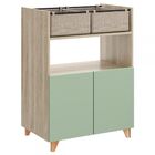 Aparador Drink 2 Portas Aveiro/verde - Bentec