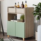 Aparador Drink 2 Portas Aveiro/verde - Bentec