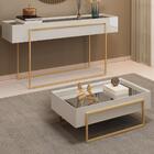 Aparador E Mesa Centro Kika Pes Metal Kika Dj Moveis