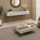 Aparador E Mesa Centro Kika Pes Metal Kika Dj Moveis