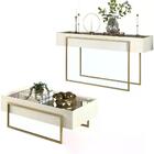 Aparador E Mesa De Centro 21183x21184 Creme Dj Moveis